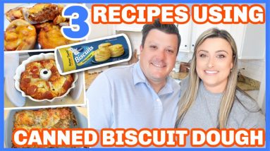 3 AMAZING CANNED BISCUIT DOUGH RECIPES | Quick And Easy Biscuit Dough Recipes