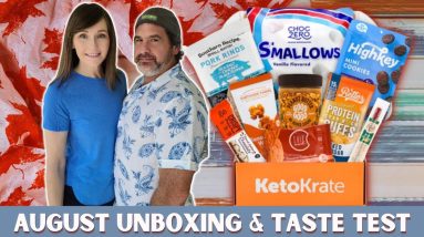 August KetoKrate Unboxing & Taste Test | Keto & Low Carb Snacks