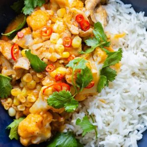 Thai Chicken Cauliflower Curry | Quick & Easy Healthy Dinner Recipe