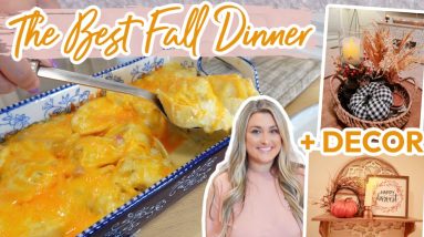 COZY FALL COOKING + DECOR | This Dinner Idea is PERFECT for Fall!