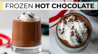 FROZEN HOT CHOCOLATE | high protein smoothie recipe