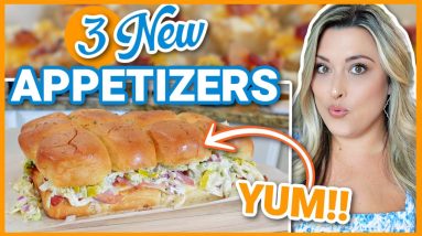 3 NEW Appetizers That will KNOCK YOUR SOCKS OFF! | Snacks for Game Day or Anytime!