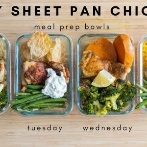 Sheet Pan Chicken Meal Prep Bowls